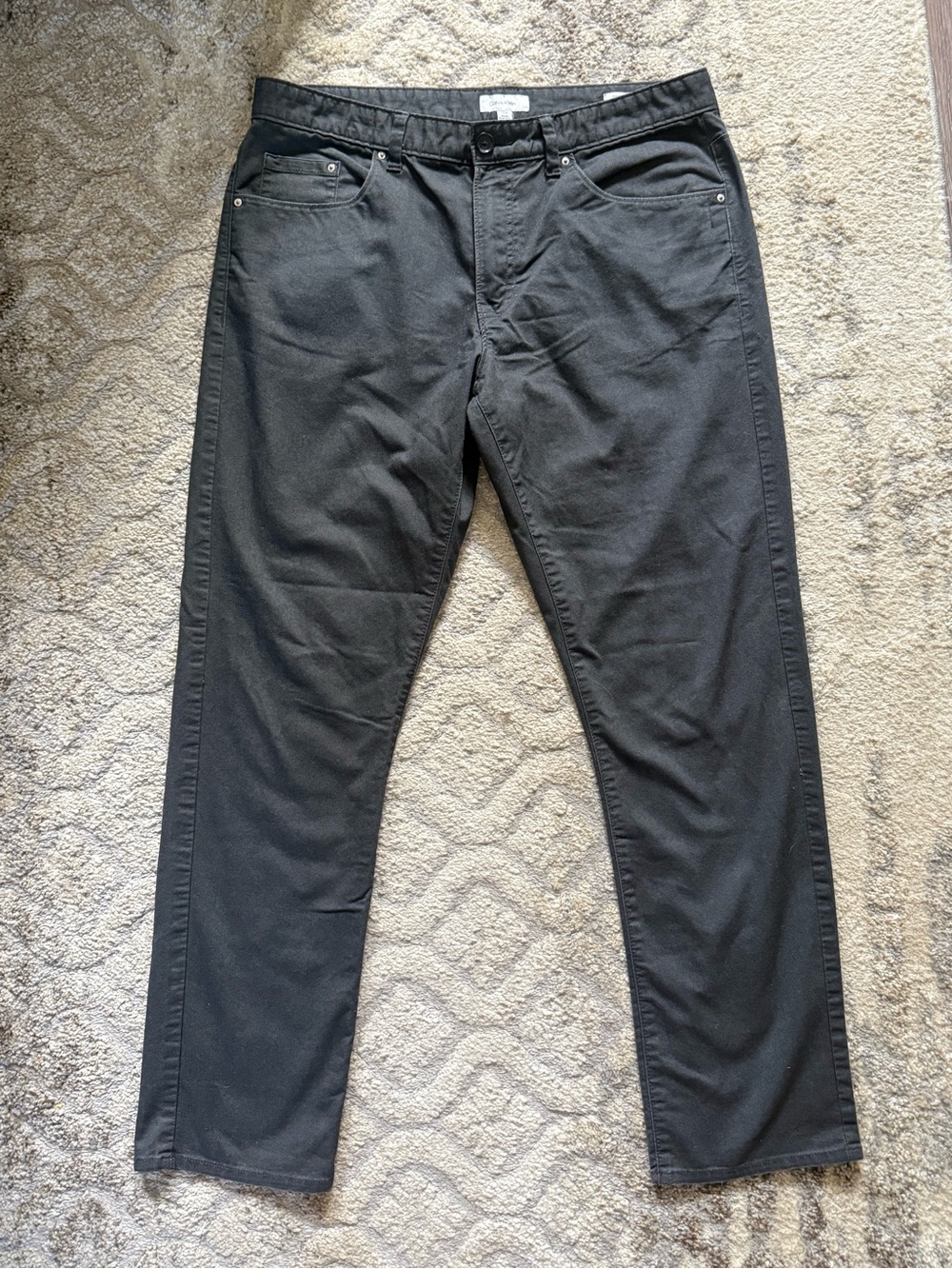 Calvin Klein Men's Black Slim Straight Jeans